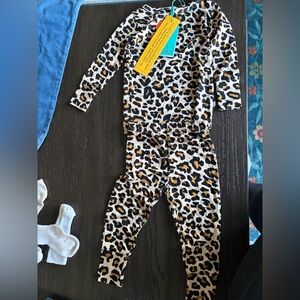 Posh Peanut Animal Print Kids Pajama Set
